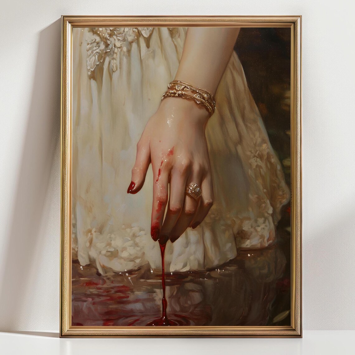 Lady Macbeth Bloody Hands, Dark Gothic Art Print - Image 3
