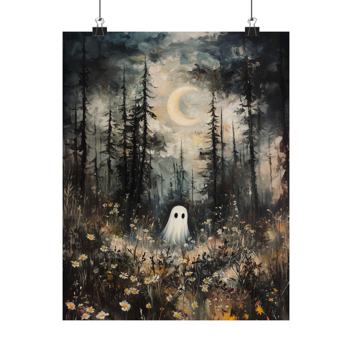 Ghost in a Magical Forest, Dark Academia Print - Image 2