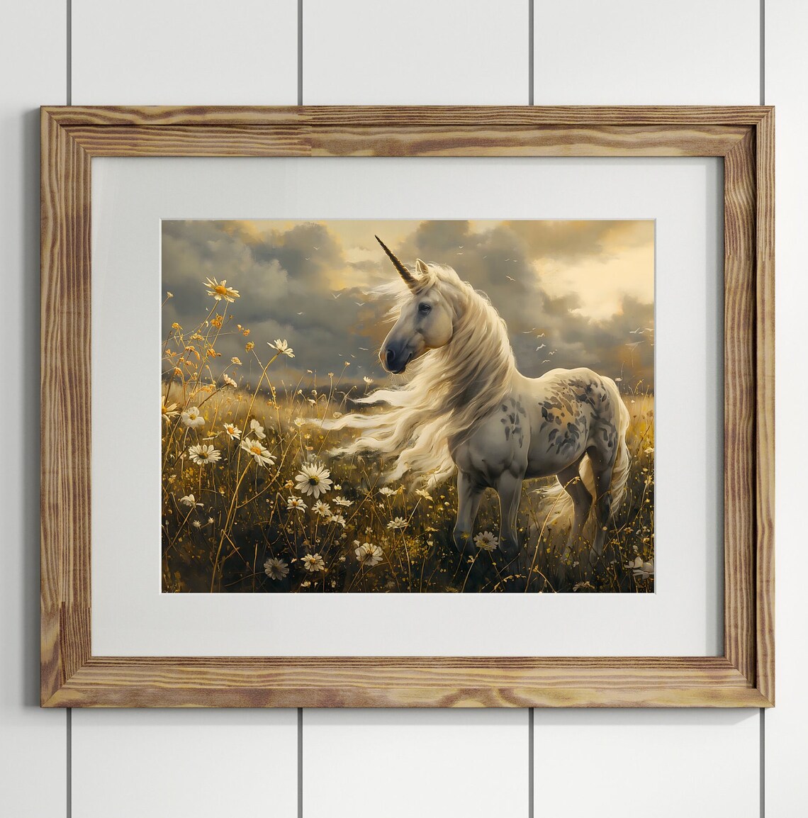 Unicorn Moody Art Print, Dark Academia Victorian - Image 3