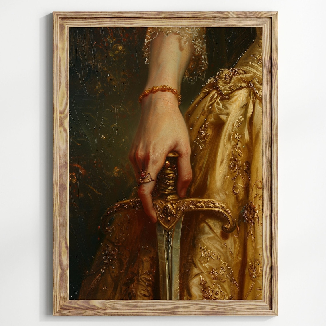 Victorian Dagger and Sword Art Print, Moody Antique