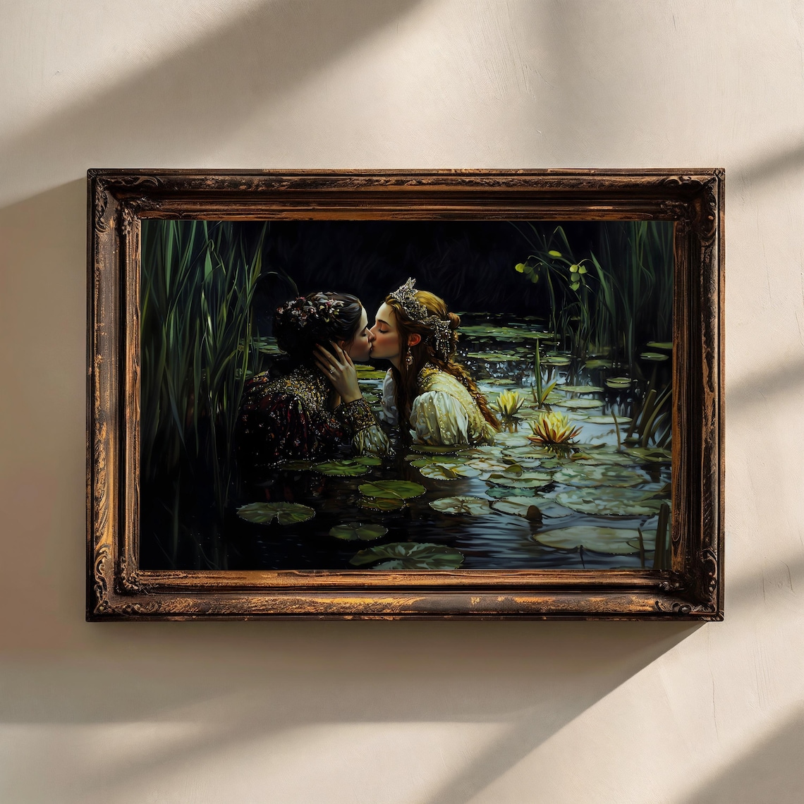 Love Queens Sapphic Gothic Cottagecore Art Print - Image 2