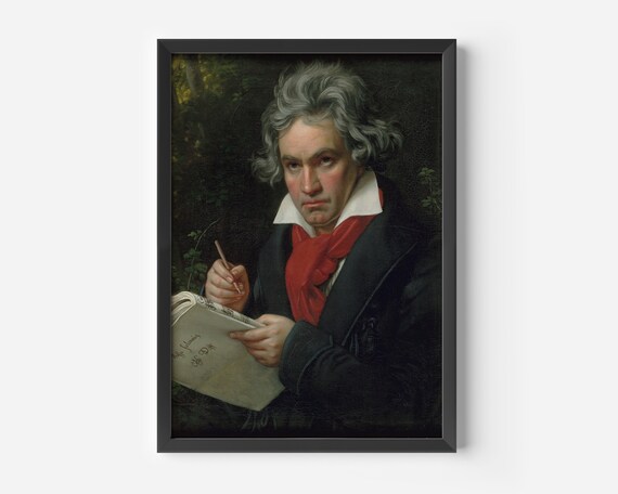 Ludwig van Beethoven by Joseph Karl Stieler Classic Portrait Poster