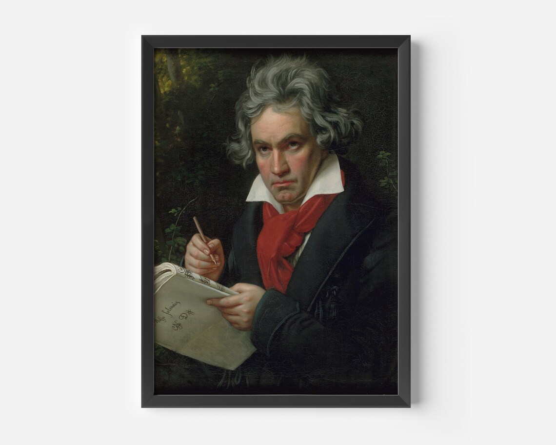 Ludwig van Beethoven by Joseph Karl Stieler Classic Portrait Poster