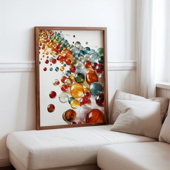 Charles Bell Inspired Photorealism Poster Vintage Gumball Print Colourful Retro Sweetshop Hyper Realistic Candy Machine 1980s