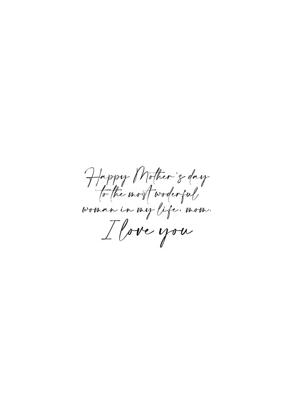 Mother's Day Quotes - Typography Poster