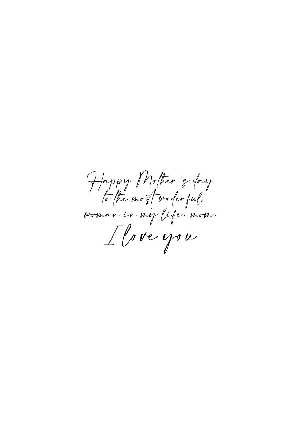 Mother's Day Quotes - Typography Poster