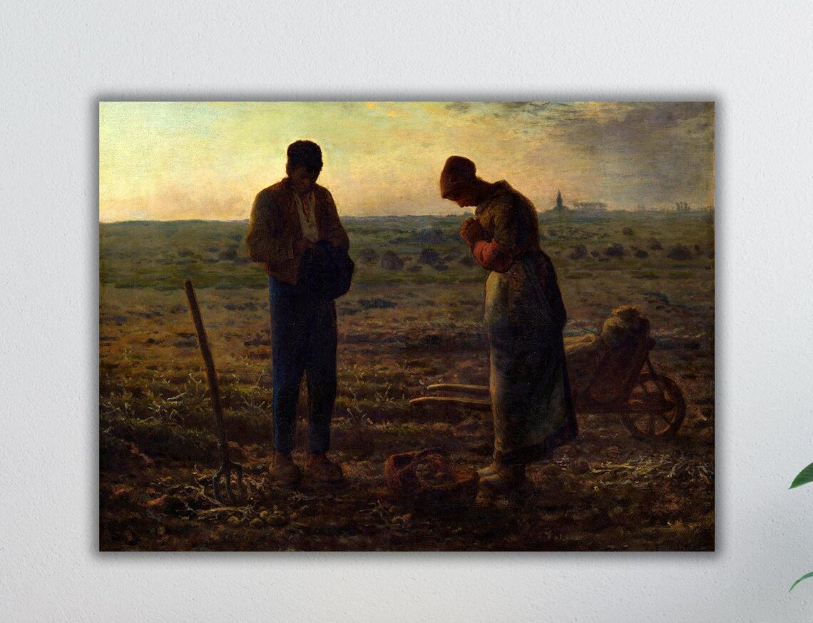 The Angelus By Millet Religious Art Print