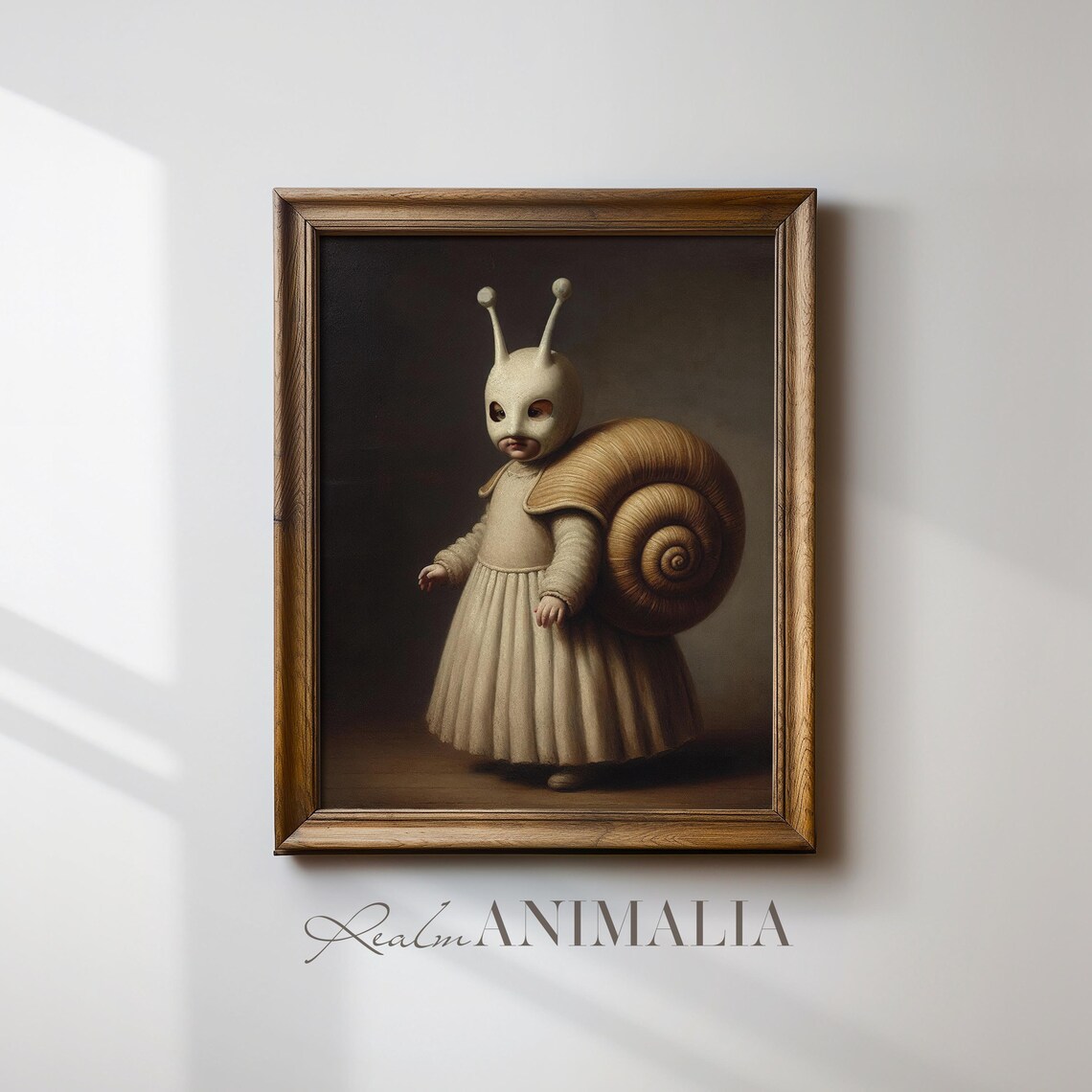 Child in Snail Costume Vintage Portrait Art Print - Image 4