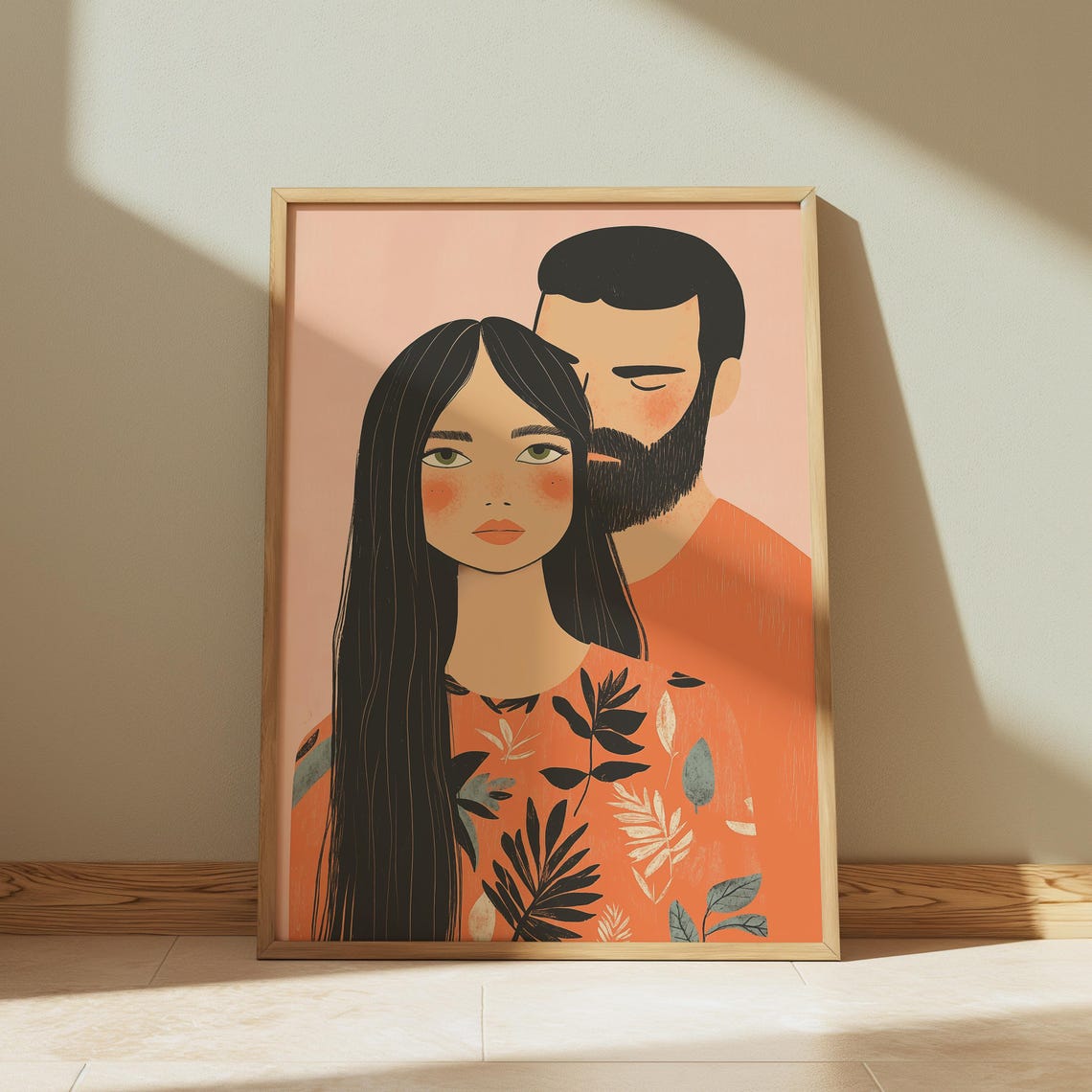 Minimalist Couple - Contemporary Travel Poster - Image 3