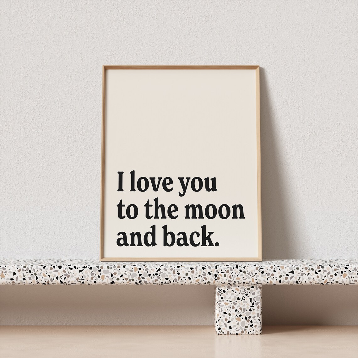 Retro I Love You To The Moon And Back Poster - Image 3