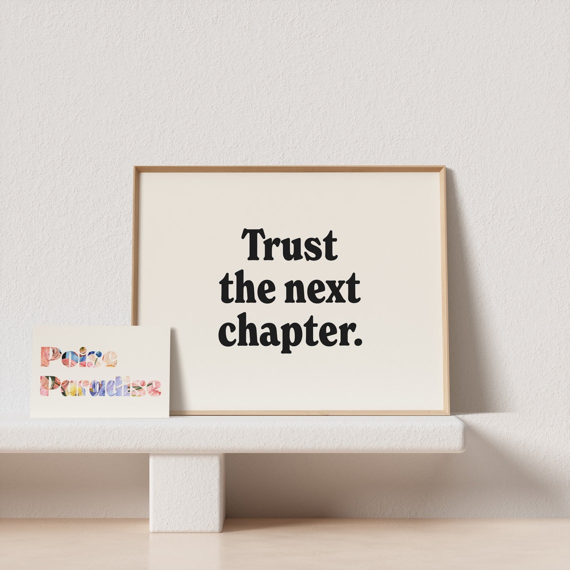 Trust the Next Chapter Motivational Poster in Classic Serif Type - Image 4