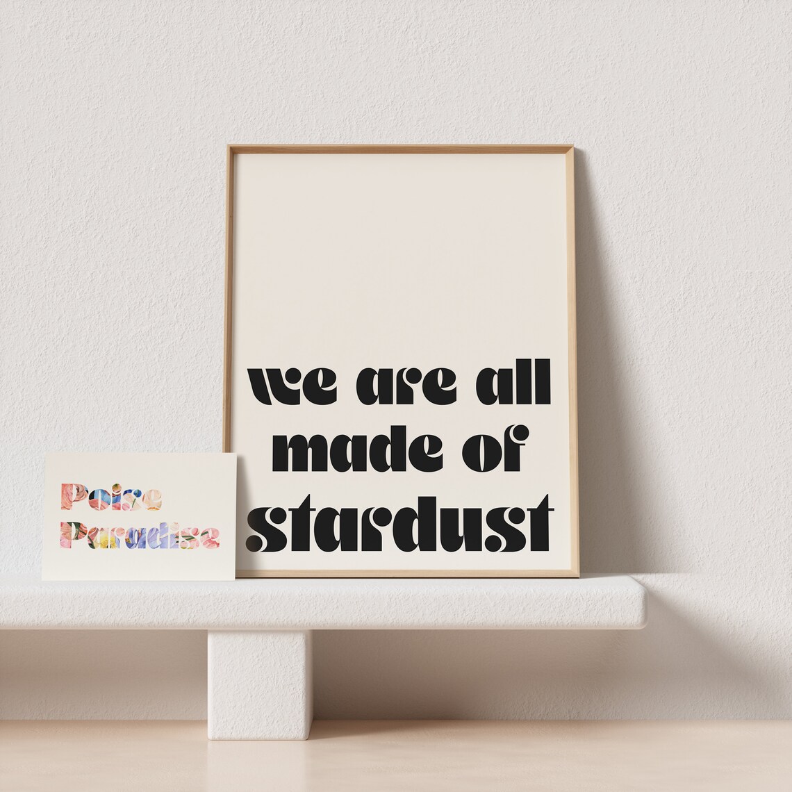 We Are All Made Of Stardust Retro Typography Print - Image 4