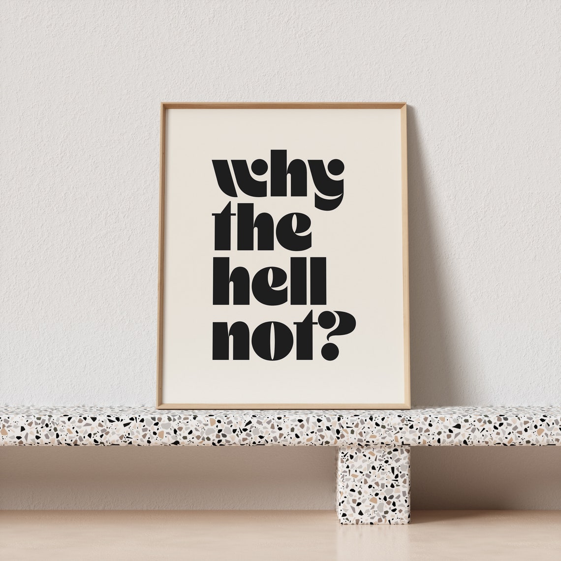 Why the Hell Not Bold Retro Quote Poster for Bold Decision Makers - Image 3