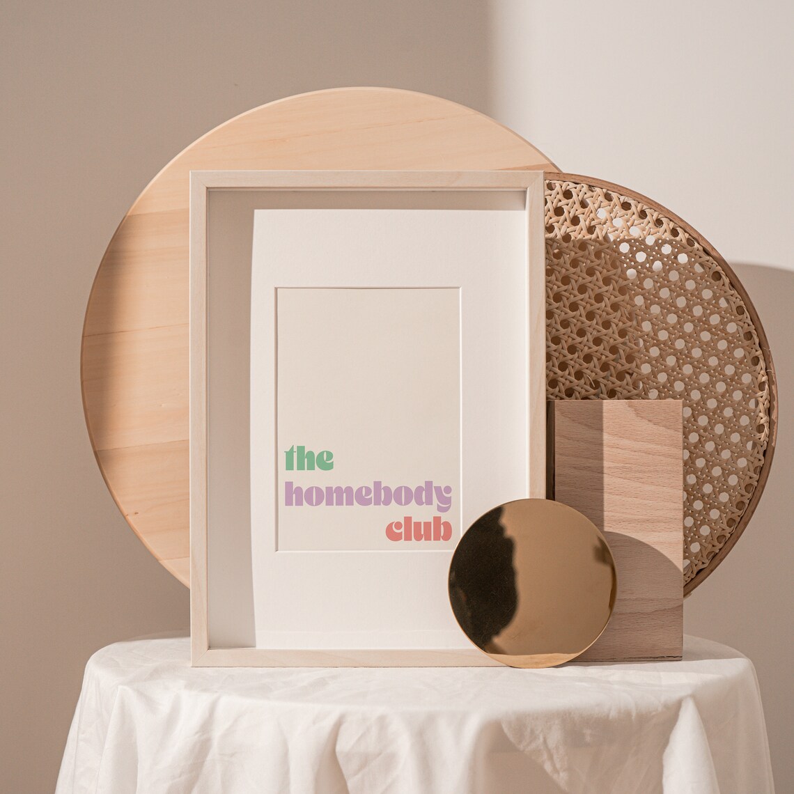 The Homebody Club Pastel Quote Poster for Introvert Decor Lovers - Image 4