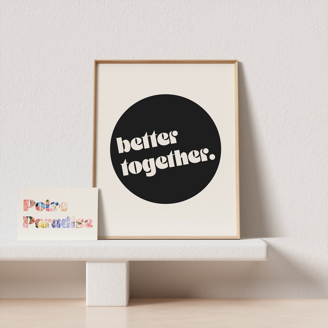 Better Together Retro Typography Art Print - Image 4