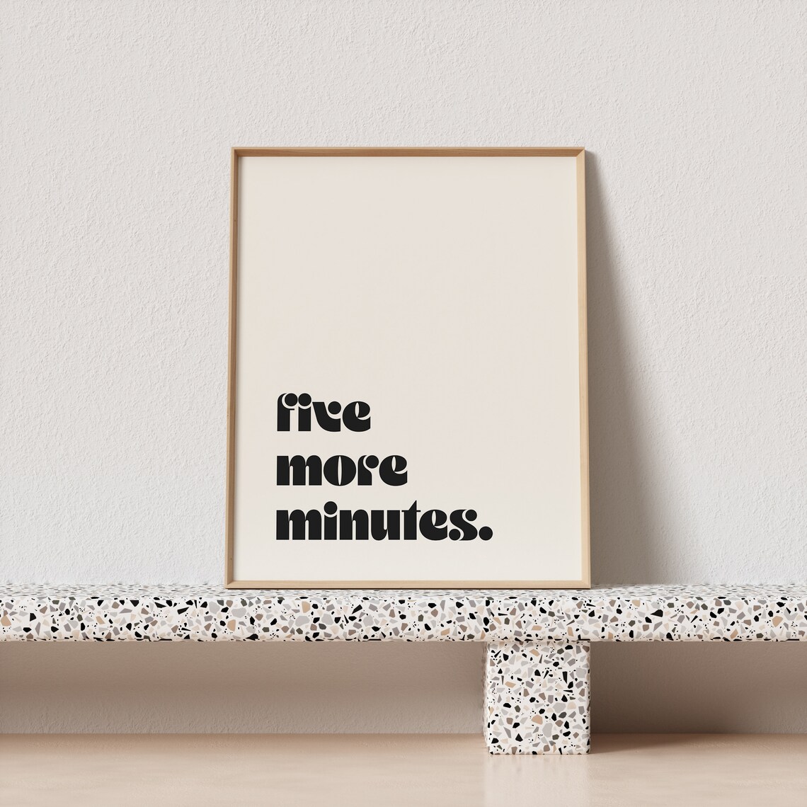 Funny Bathroom Quote Neutral Wall Art Print - Image 3