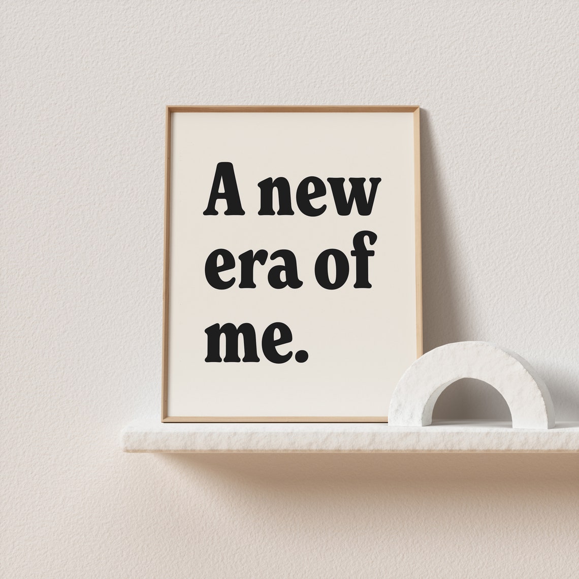 A New Era Of Me Bold Serif Typography Fresh Start Quote Poster - Image 2
