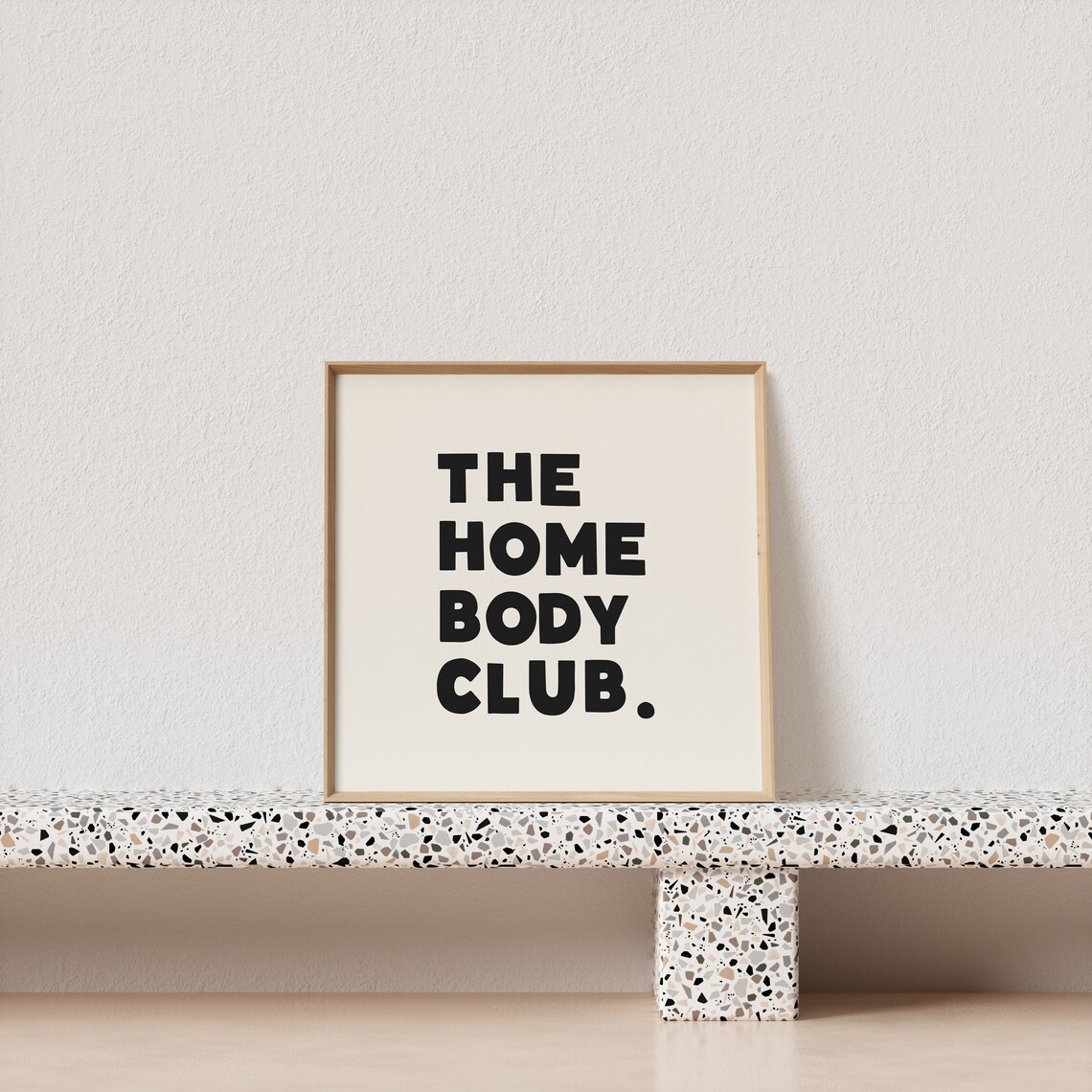 The Homebody Club Quirky Typographic Poster - Image 2