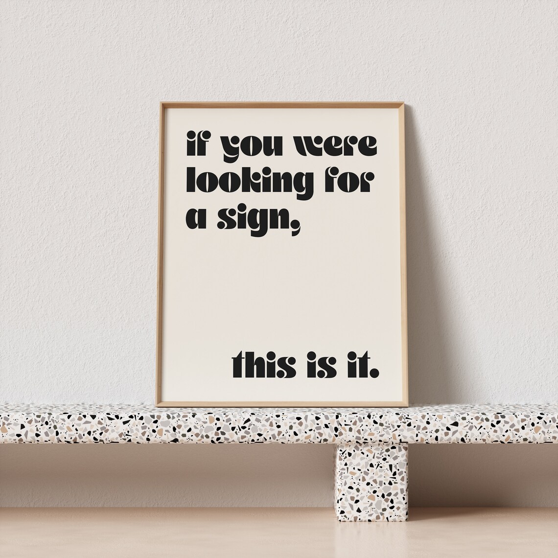 Retro Minimalist Spiritual Art Print, Sign Quote - Image 2