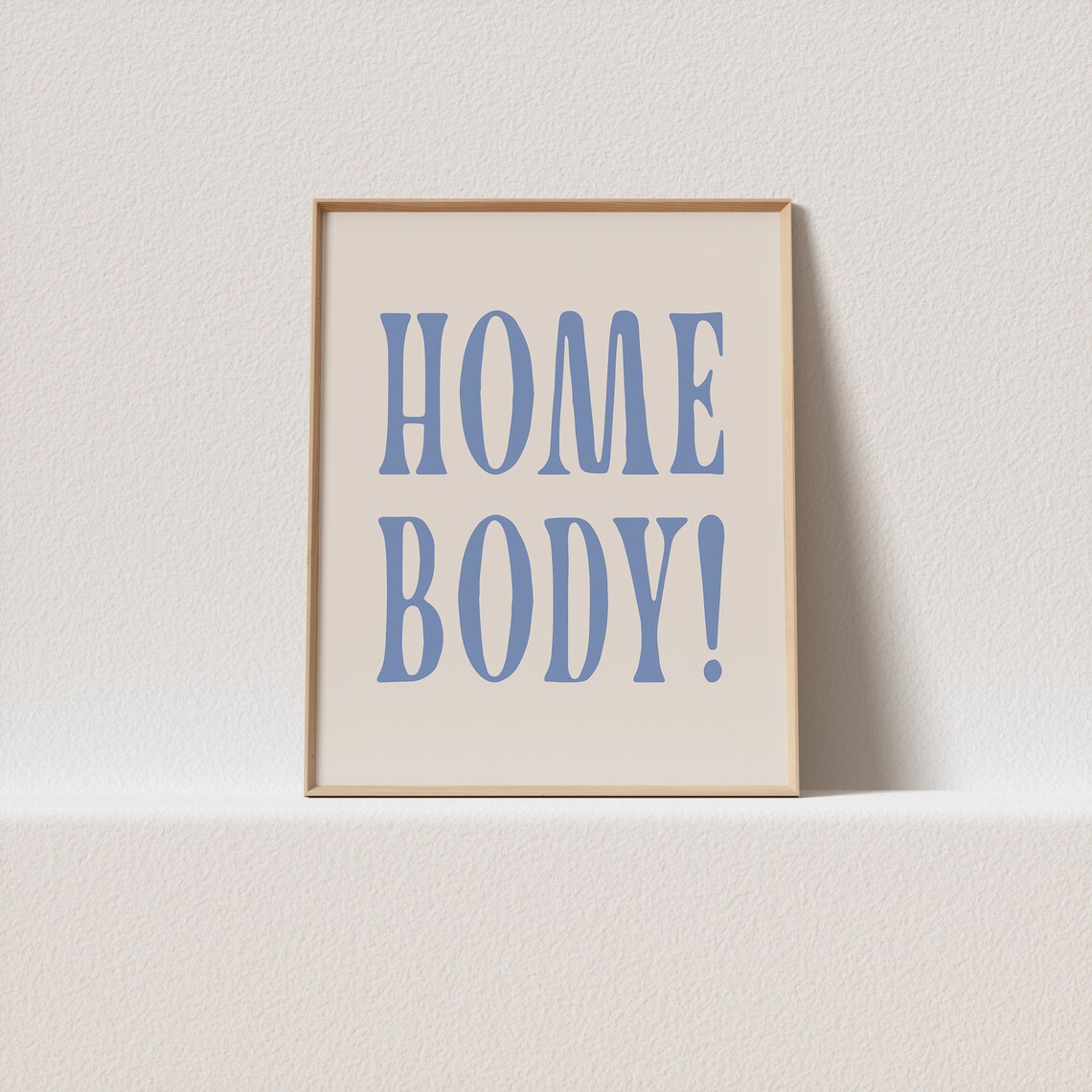 Homebody Retro Poster, Vintage Gallery Wall Art