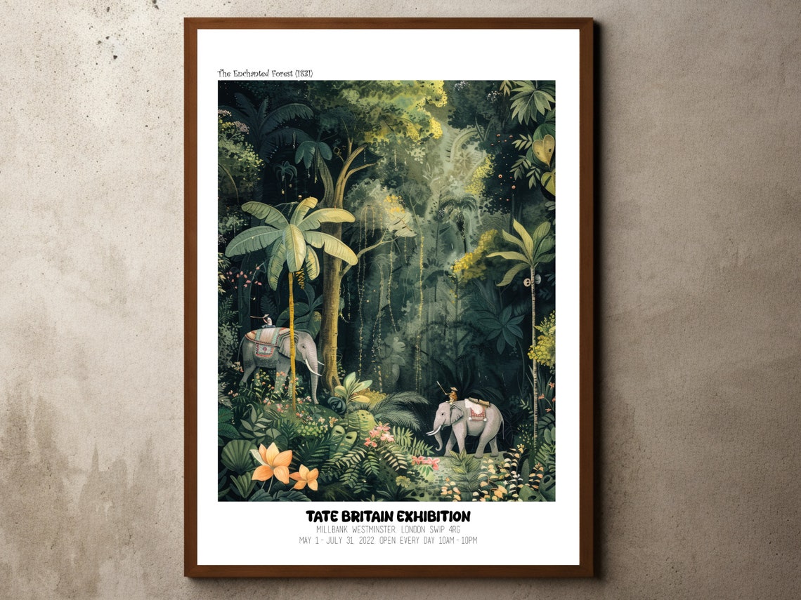 The Enchanted Forest 1831 Tate Britain Exhibition Jungle Poster