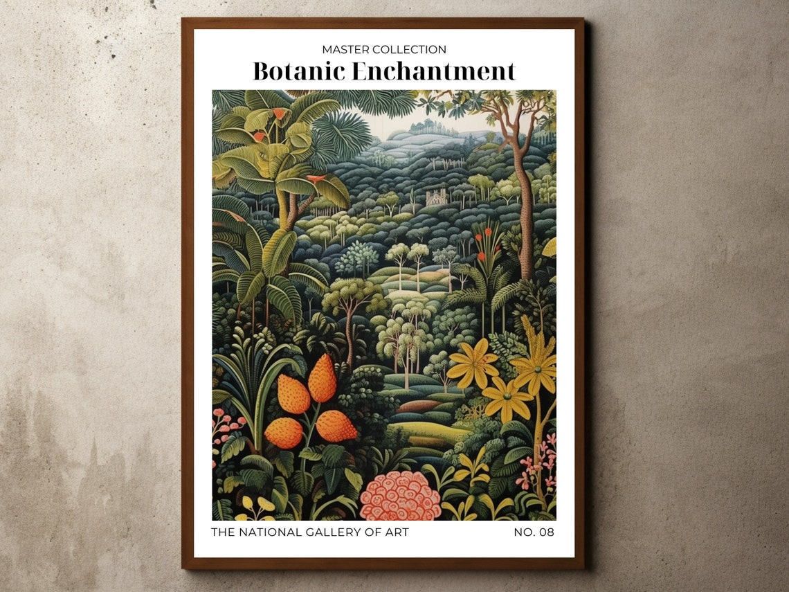 Botanic Enchantment Jungle Botanical Exhibition Gallery Poster