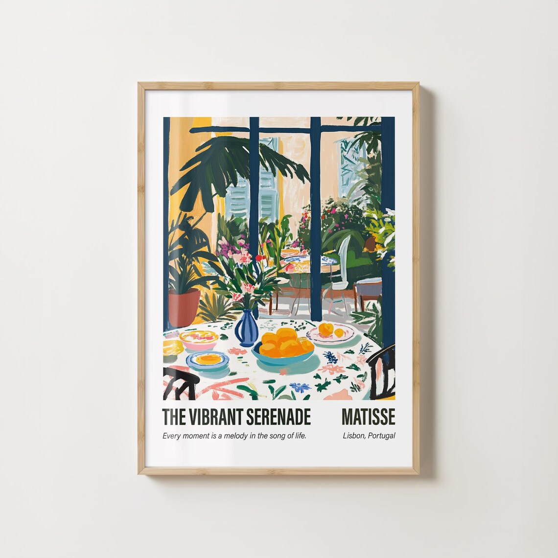 Henri Matisse The Vibrant Serenade Garden Table Lisbon Portugal Poster - Image 3