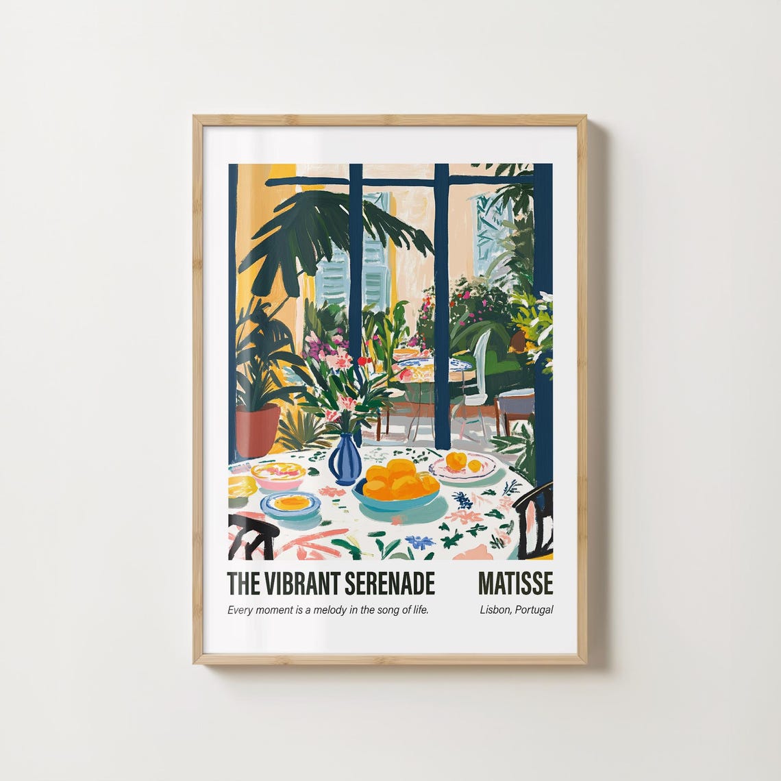 Matisse Inspired Interior Art The Vibrant Serenade Colorful Mediterranean Poster - Image 3