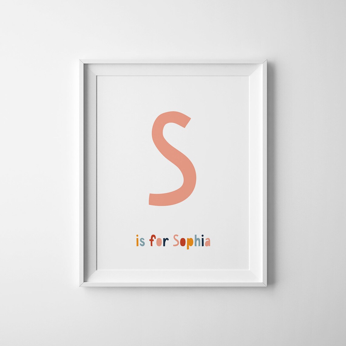 Personalized Initial Name Sign for Nursery