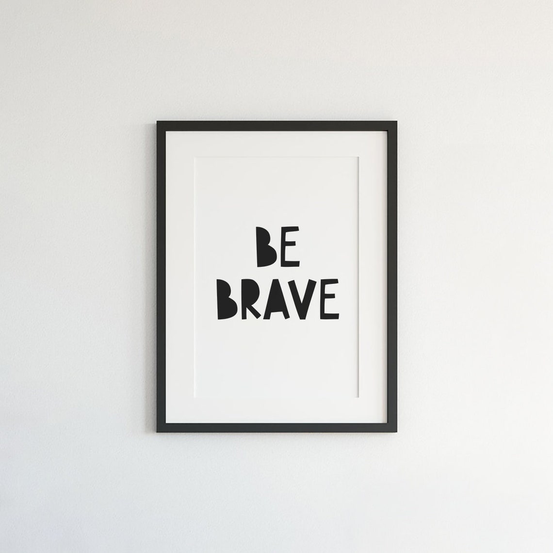 Be Brave Bold Playful Letters Kids Room Nursery Courage Wall Poster - Image 3
