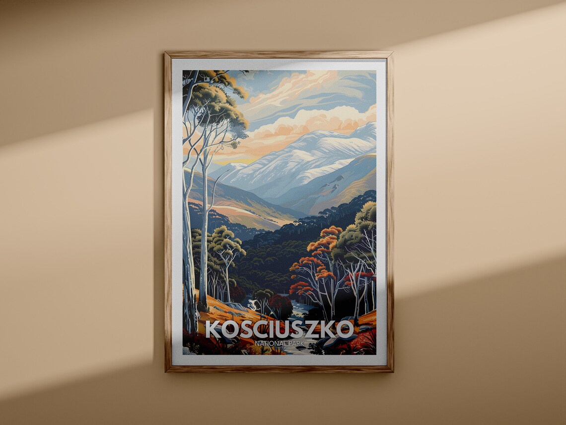 Kosciuszko National Park Snowy Mountains Eucalyptus Valley Australia Poster - Image 3