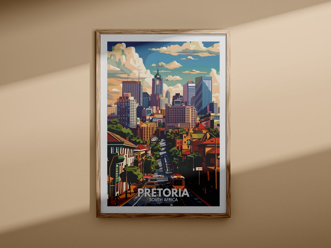 Pretoria Print Pretoria Travel Poster South Africa Wall Art Print South Africa Home Decor Travel Wall Art Decor Unique City Poster - Image 3