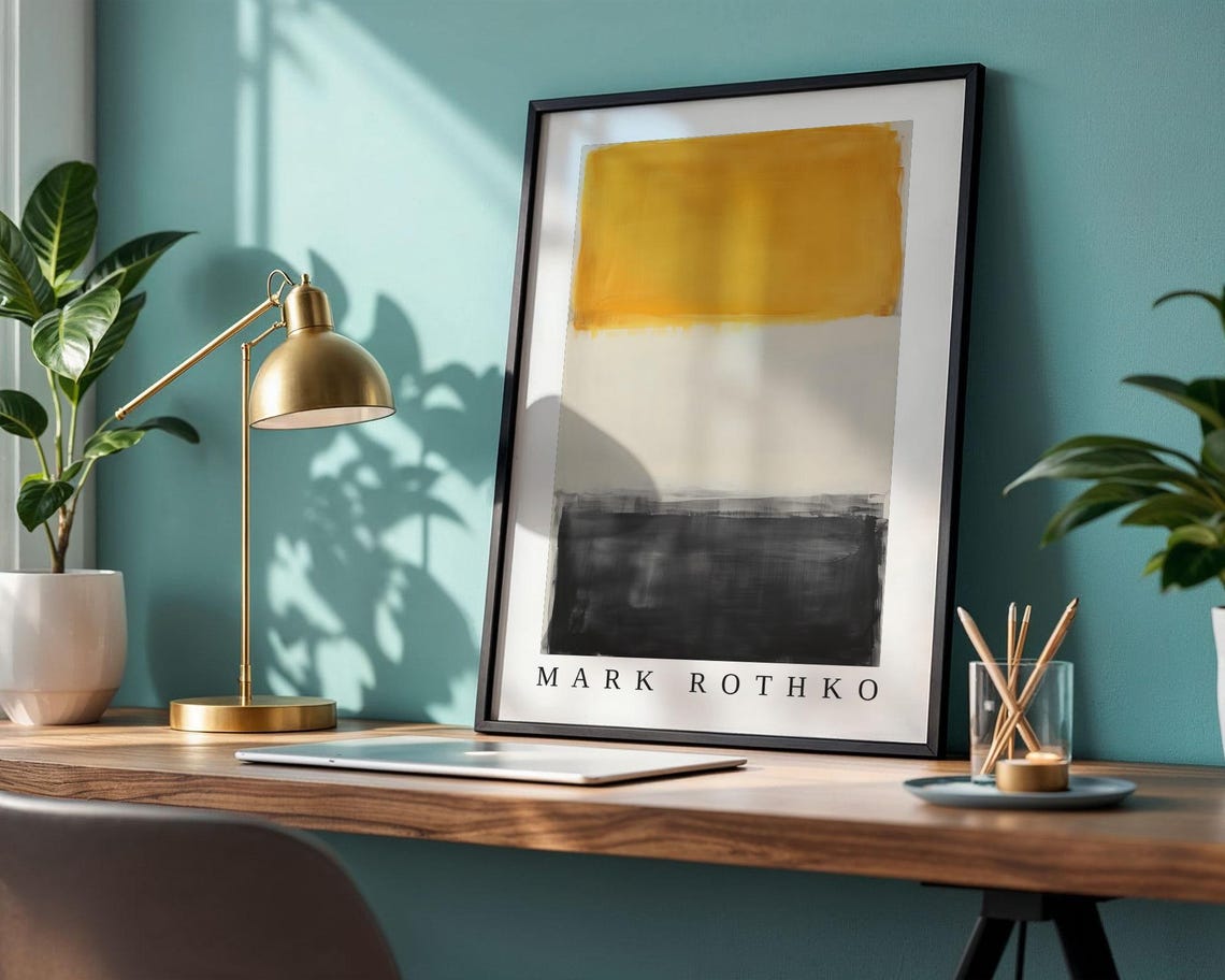 Mark Rothko Poster Abstract Expressionism Color Field Print Mark Rothko Print Modern Abstract Museum Poster Modern Wall Decor - Image 2