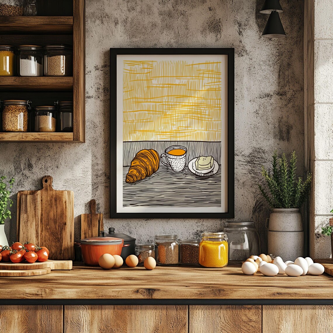 Retro Diner Poster, Contemporary Kitchen Decor - Image 2