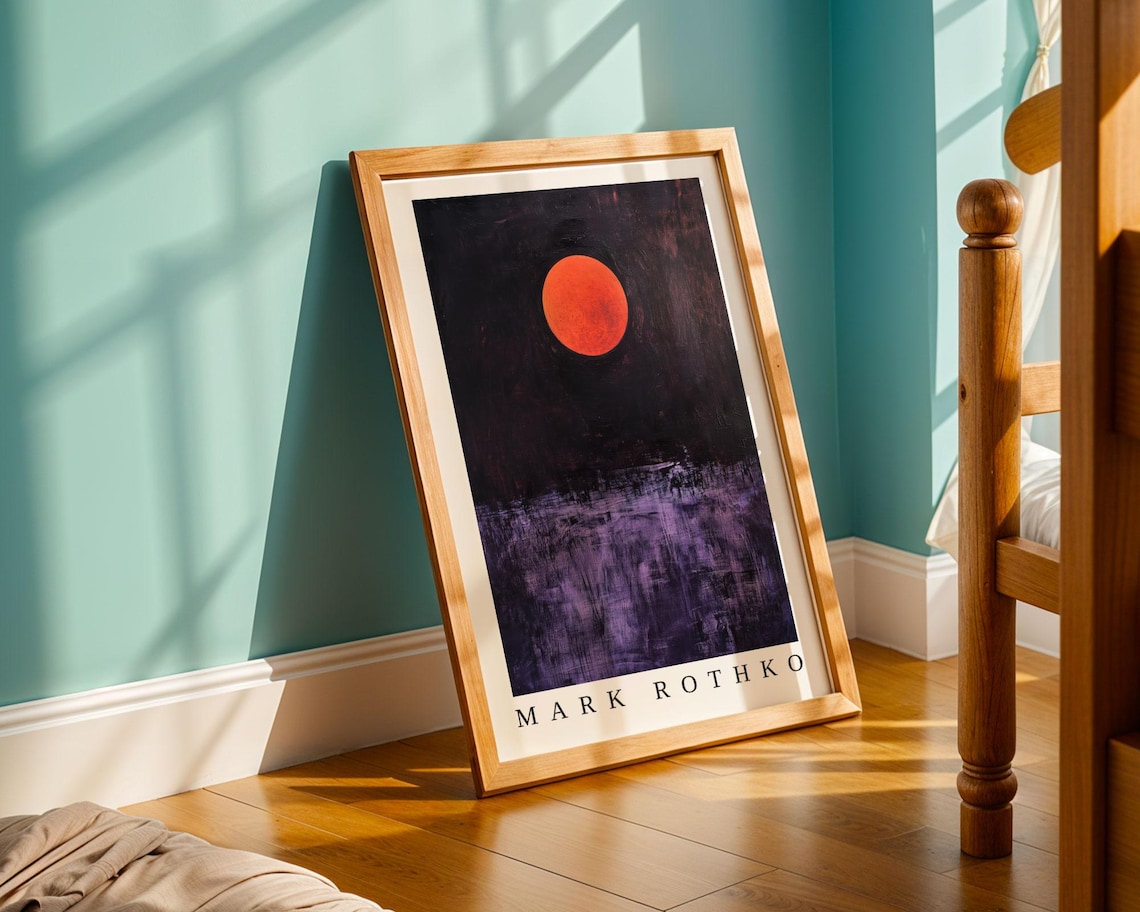 Mark Rothko Moon, Abstract Expressionism Poster - Image 3