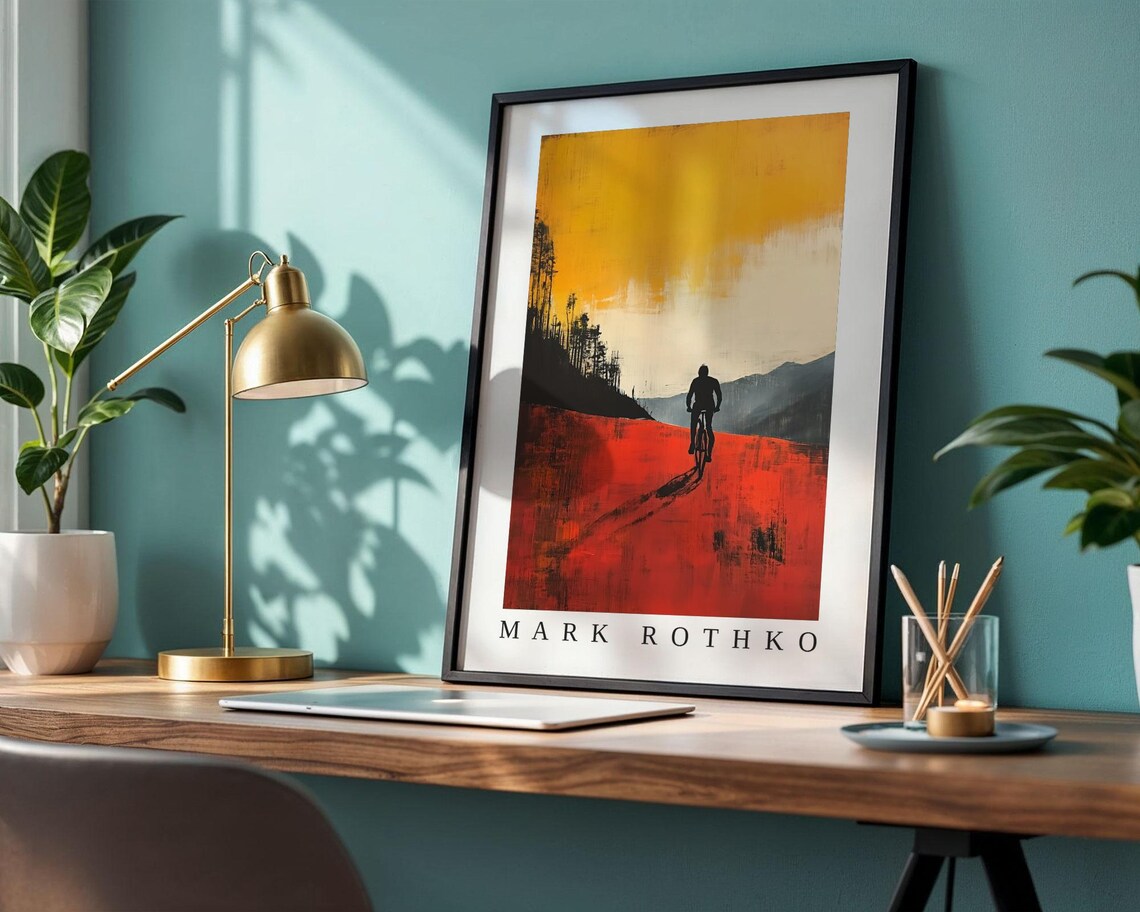 Mark Rothko Cyclist Poster, Abstract Expressionism - Image 2