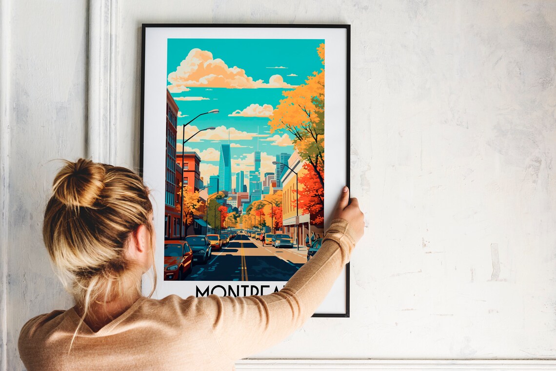 Montreal Travel Poster, Canada Home Decor Print - Image 2