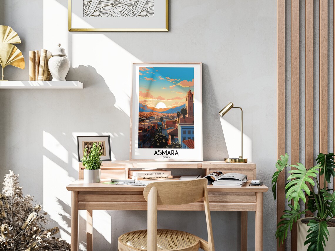 Asmara Travel Poster, Eritrea Africa Home Decor - Image 3