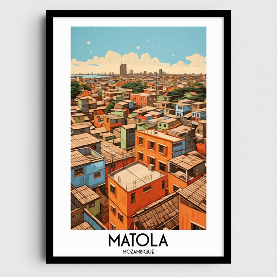 Matola Travel Wall Art Mozambique Painting Gifts Africa Home Decor Prints Posters Handmade Art