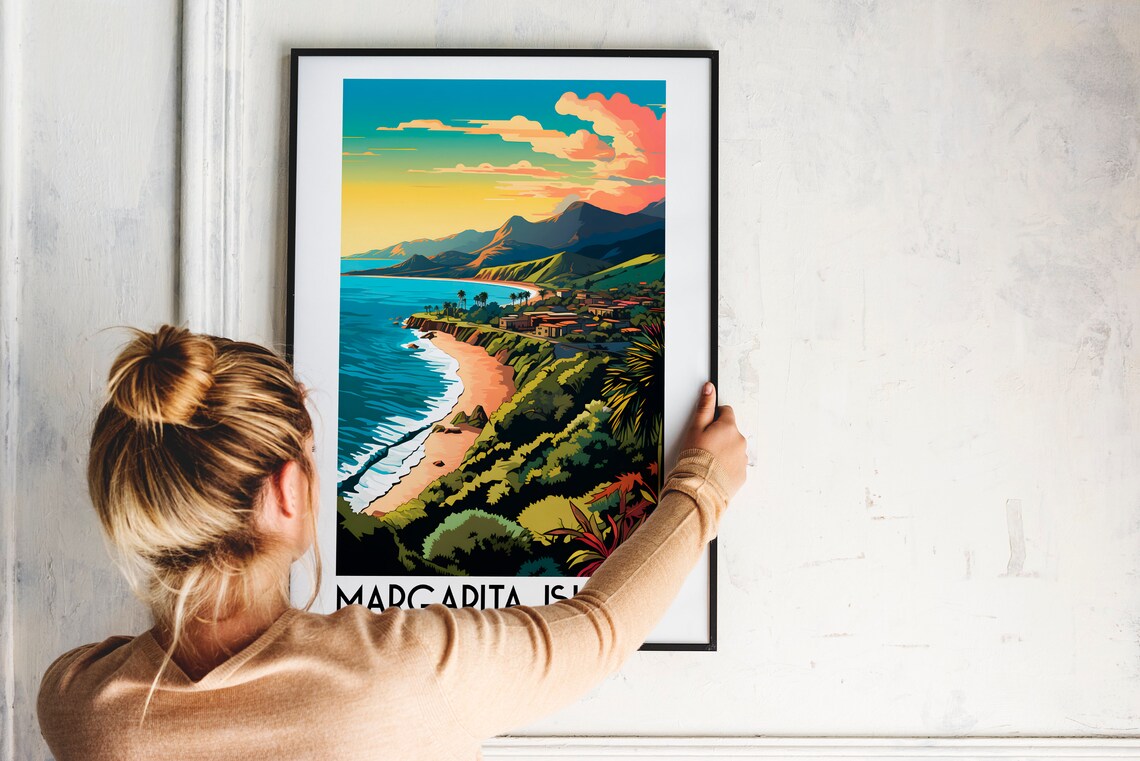 Margarita Island Travel Poster, Venezuela Painting - Image 2