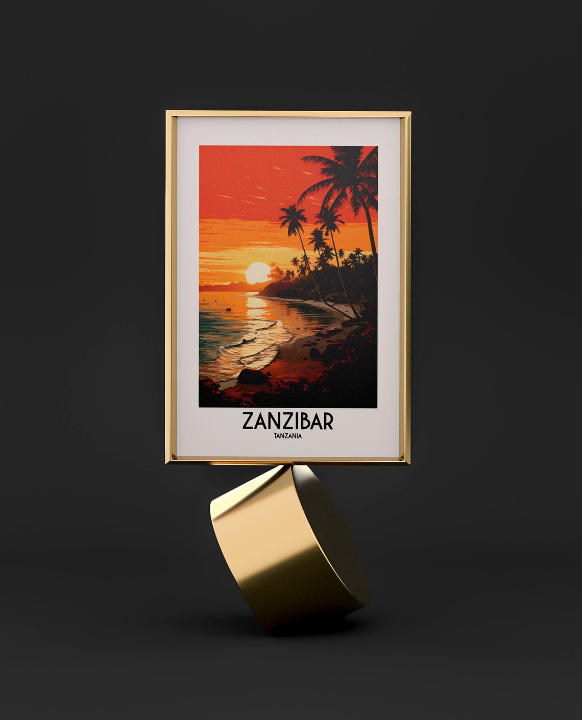 Zanzibar Travel Poster, Tanzania African Wall Art - Image 3