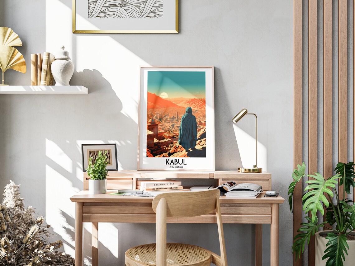 Kabul Travel Poster, Afghanistan Home Decor - Image 3