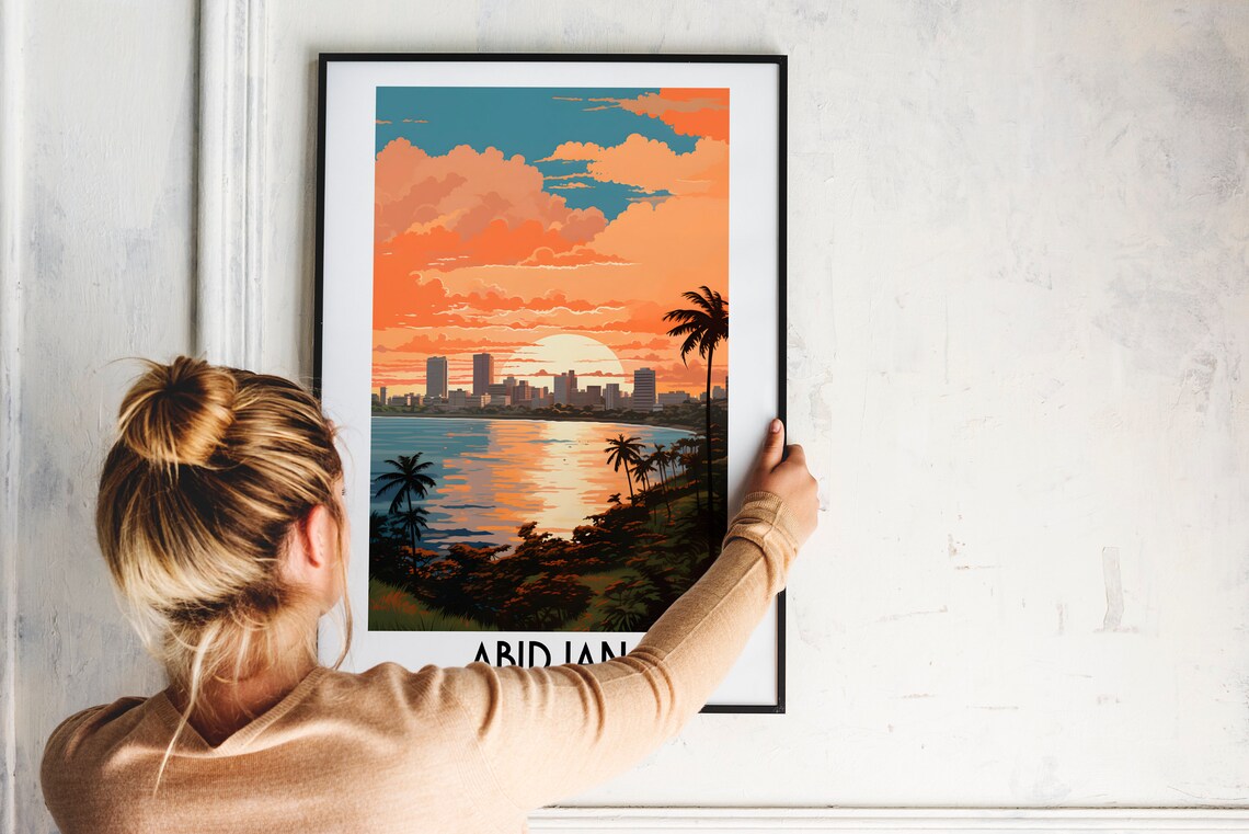 Abidjan Travel Poster, Ivory Coast Home Decor - Image 2