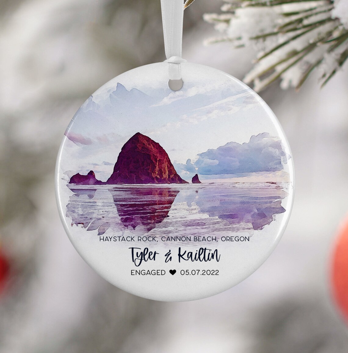 Haystack Rock Oregon Coast Travel Poster