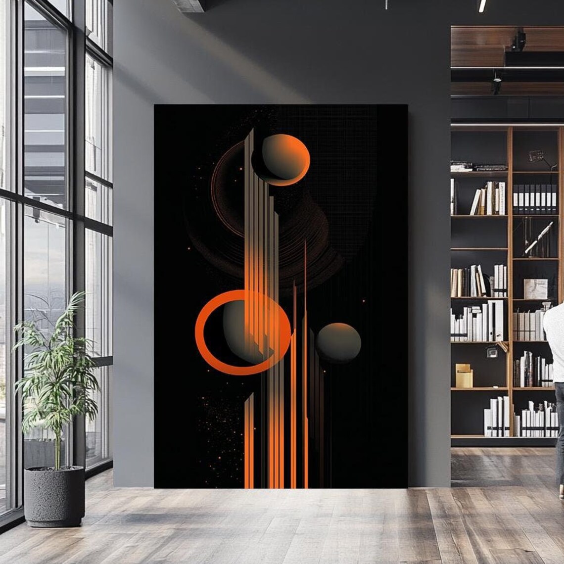 Abstract Geometric Art, Modern Wall Decor