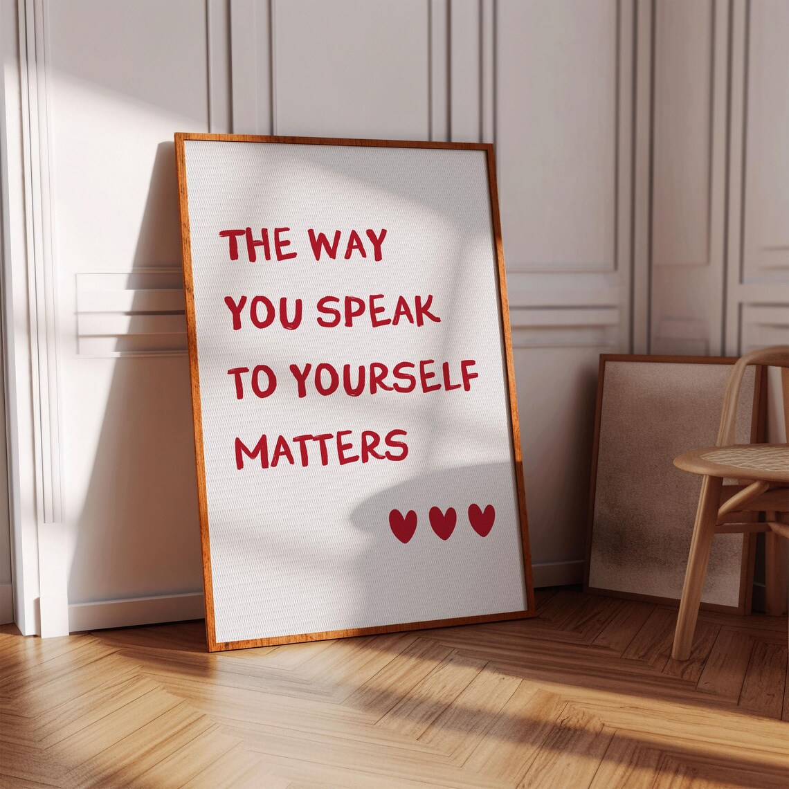 The Way You Speak To Yourself Matters Wall Art Print