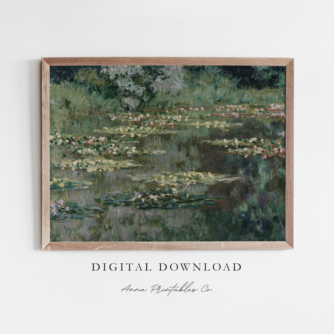 Claude Monet Waterlilies Vintage Fine Art Print