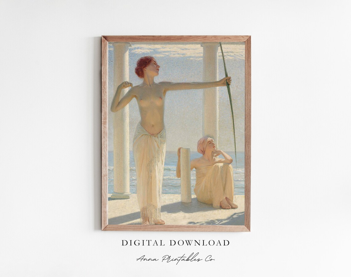 The Archer Antique Classical Style Art Print