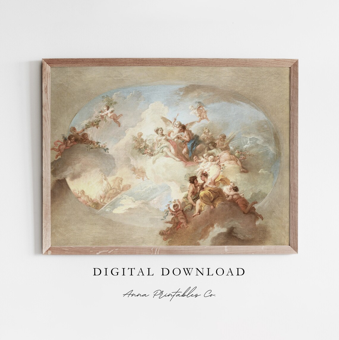Zephyr Mars and Venus Vintage Roman Art Print