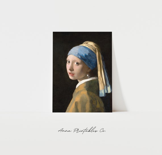 Vermeer Girl With a Pear Earring, Baroque Art Print